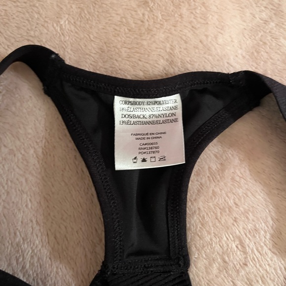 Hyba Black Sports Bra - Picture 3 of 3